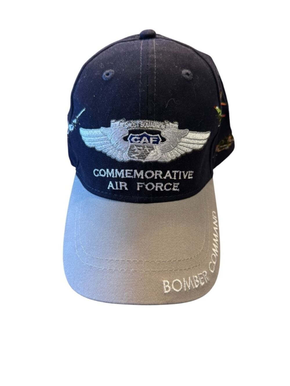 Commemorative Air Force Two-Tone Baseball Hat/Cap - Navy & Gray Adjustable